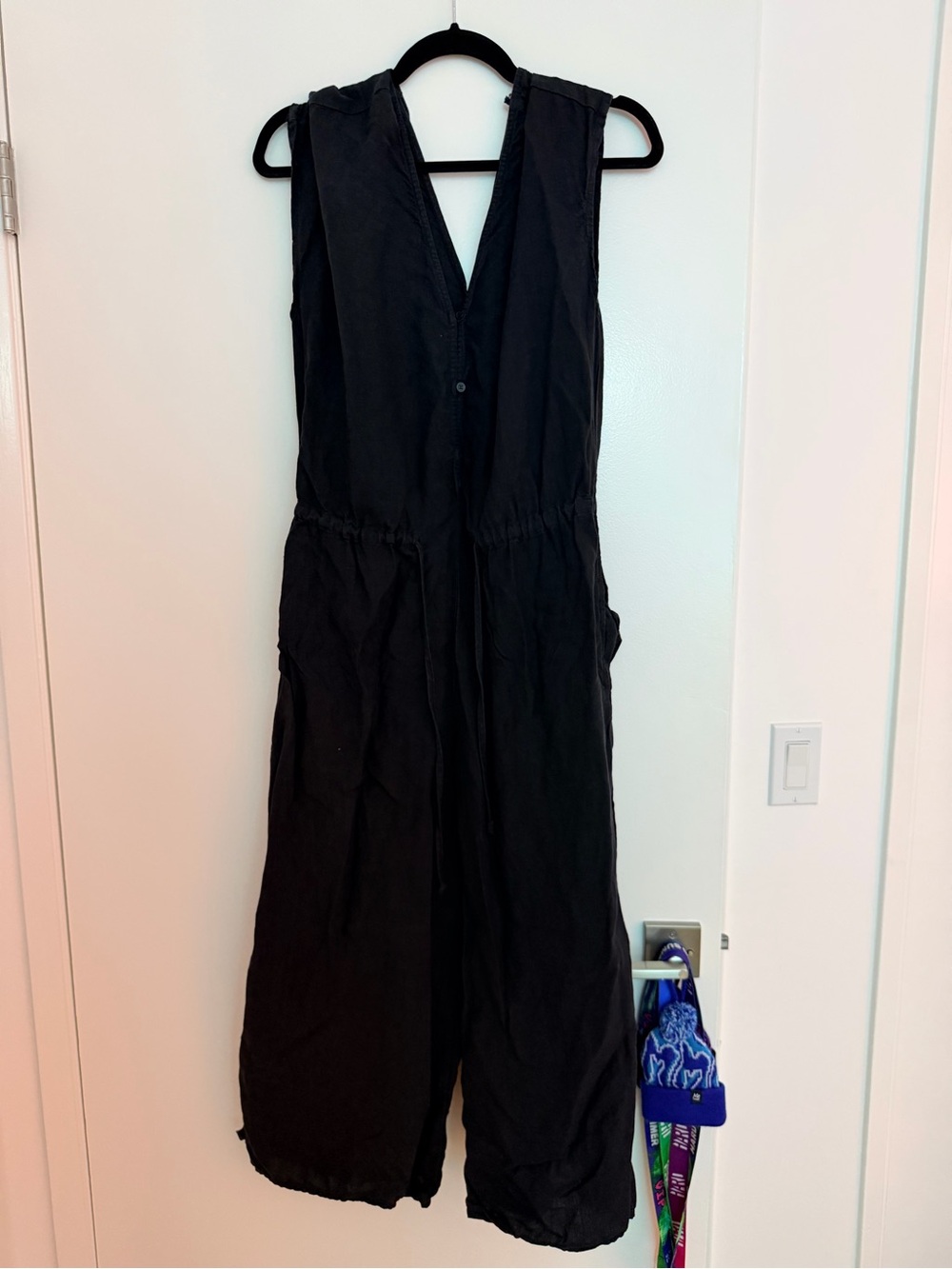 Cloth & Stone Black Sleeveless One-Piece Jumpsuit